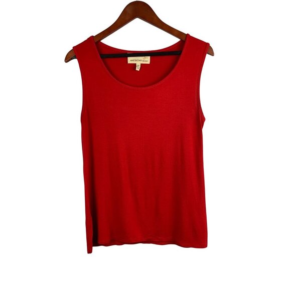 Anthony Originals Red Sleeveless Tank Top XS Rayon/Spandex - Picture 1 of 4